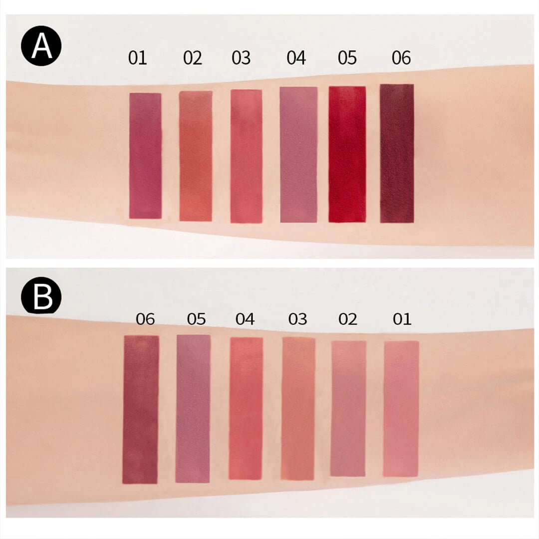 Set de 6 Labiales HANDAIYAN - 6 tonos irresistibles en un solo kit