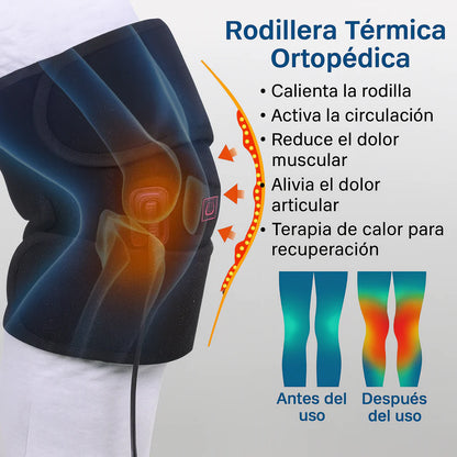 Rodillera Térmica Recargable USB – Alivio inmediato para el dolor de rodilla