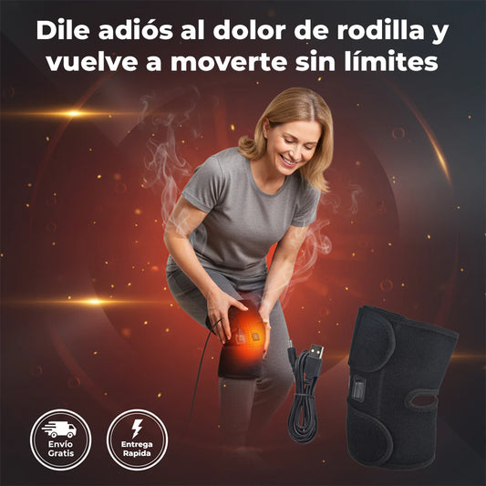 Rodillera Térmica Recargable USB – Alivio inmediato para el dolor de rodilla