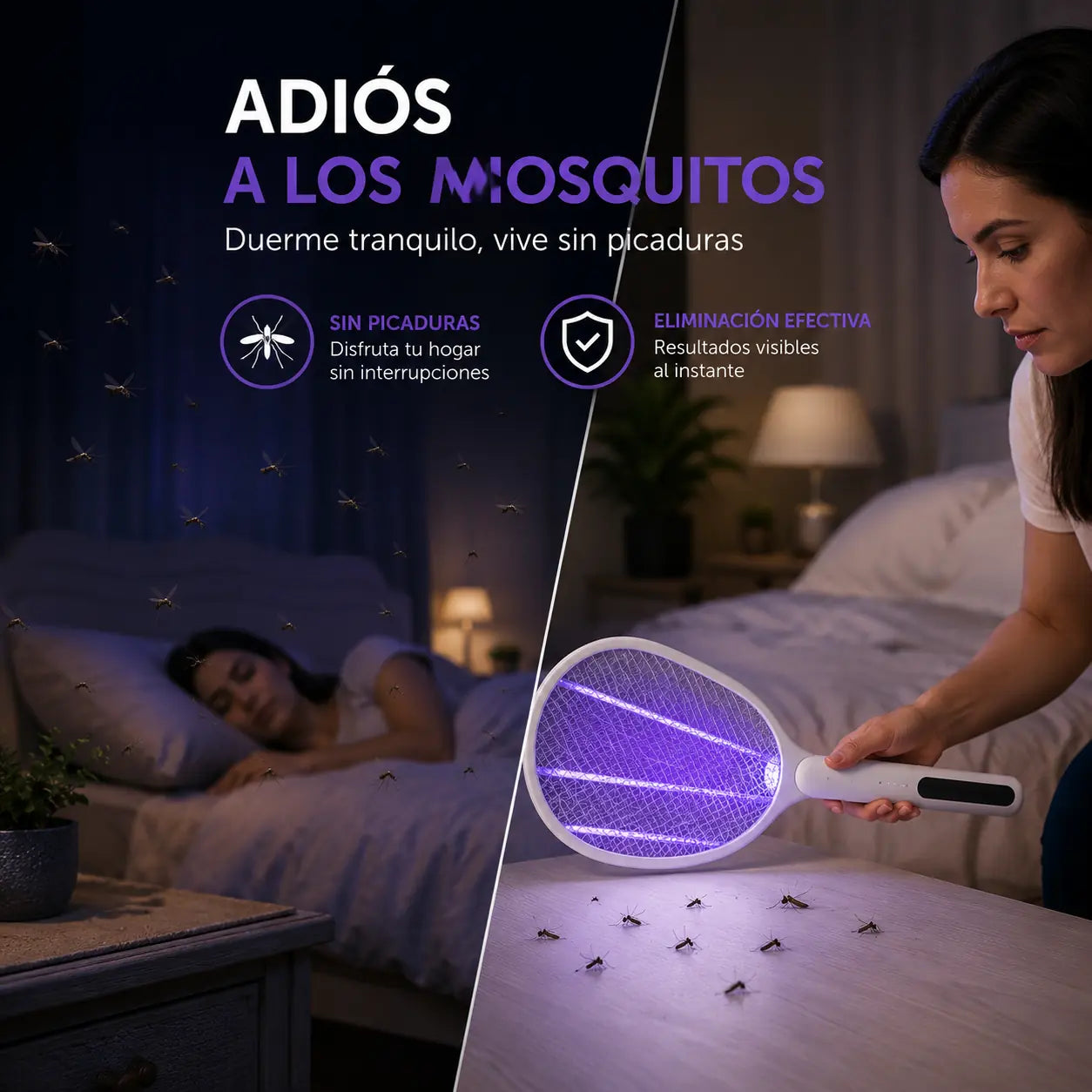 Raqueta Eléctrica - Protege Tu Hogar En Segundos