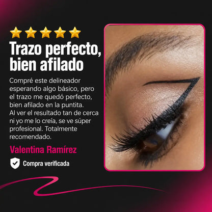 Kit Delineador de Precisión 36H + Encrespador de Regalo