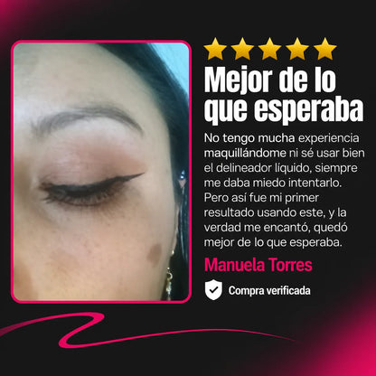 Kit Delineador de Precisión 36H + Encrespador de Regalo